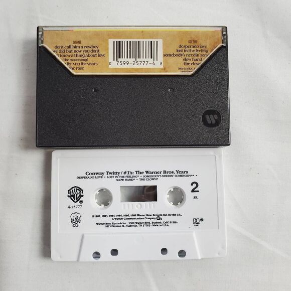 Conway Twitty #1’s The Warner Bros Years Cassette - Picture 2 of 3
